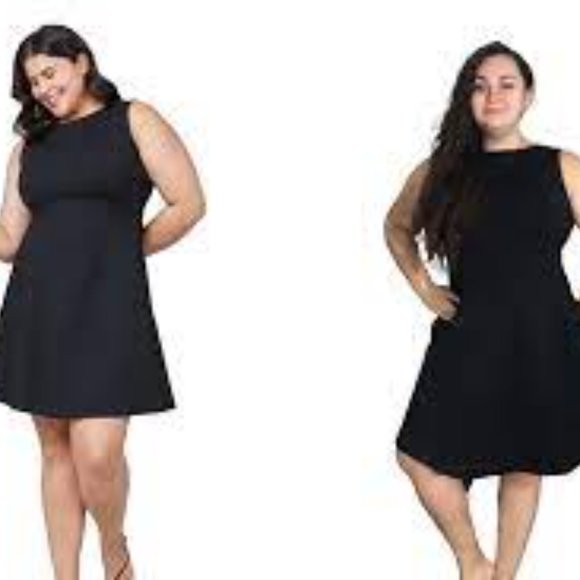 NEW Spanx Perfect Fit & Flare Minidress Black - Picture 4 of 16